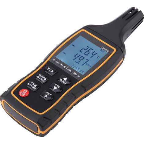 SW-572 LCD-Thermometer, Handthermometer, digitales Temperaturmessgerät, Hygrometer, Feuchtigkeitsmesser (1/5)