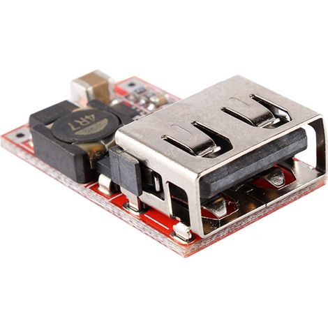 Convertisseur USB CC 5V 3A, chargeur non isolé, module abaisseur avec indicateur pour téléphone (1/5)