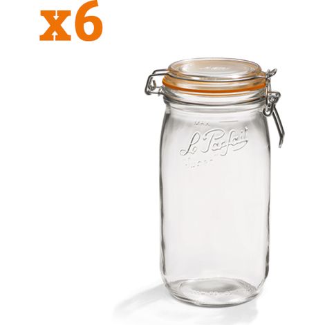 Bocal Le Parfait 1.5l Lot De 6 Conservation Hermétique Polyvalente - Le Parfait (1/3)