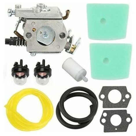 Carburateur pour Husqvarna 223L 323L 325 326 327 223R 323R 323RJ ZamaC1Q-EL24 503283401,Carburateur avec Bougie d'allumage Filtre à Carburant Conduite de Carburant (1/4)