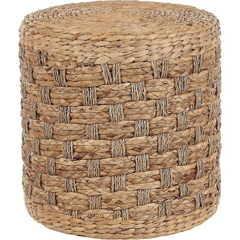 Pouf BASSLET Geflecht Beige