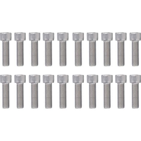 20 Pièces Vis à tête cylindrique à six pans creux Filetage grossier A2‑70 Inox M12x1.75 DIN 912M12x40 (1/5)