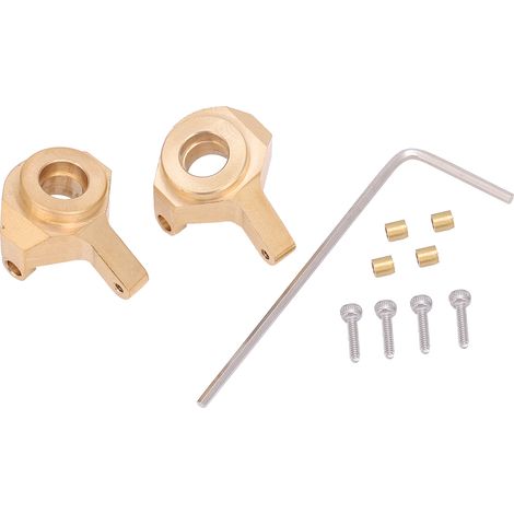 2 Pièces Contrepoids en Laiton pour Direction de Voiture 1/24 Axial SCX24 90081 AXI00002 (1/5)