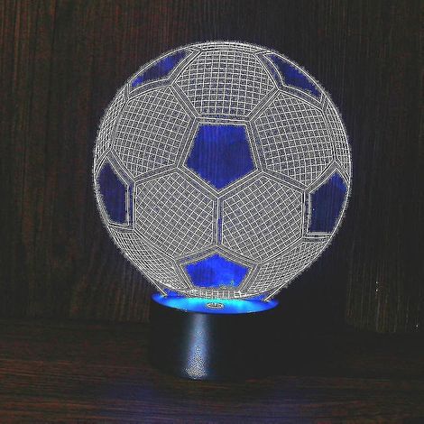 Veilleuse d'ambiance en forme de ballon de football, lampe de table 3D pour chambre d'enfant (1/5)