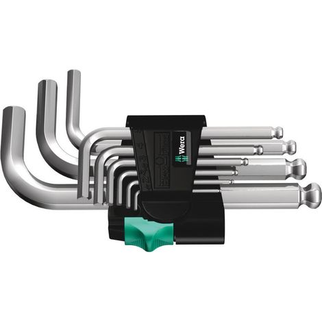 Wera - Winkelschlüsselsatz, metrisch, gestellverchromt - 05133163001