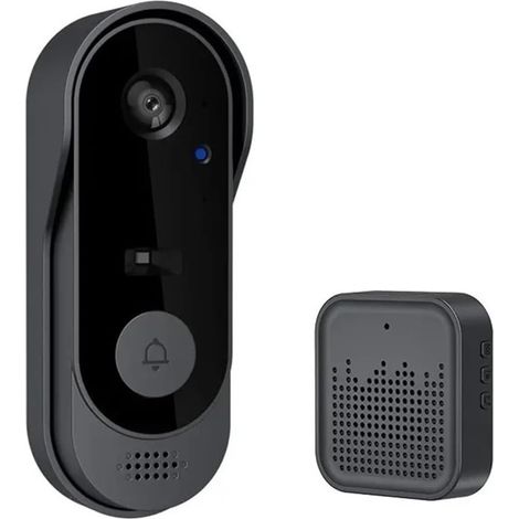 Sonnette vidéo, interphone extérieur Haute définition for la Maison, Fonction Vision Nocturne(Waterproof) (1/2)