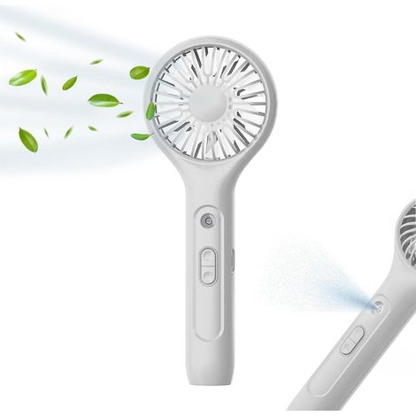 AMXCNOY Tragbarer Ventilator mit Sprühfunktion, Mini-USB-Tischventilator mit wiederaufladbarem Akku (1/5)