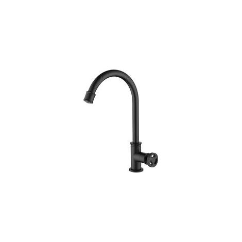 Robinet Cuisine Pivotant 360° Mitigeur Monocommande, Laiton, Style Industriel, Eau Froide