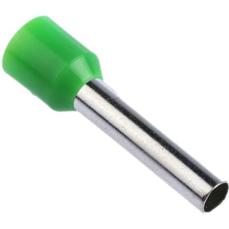 Embout à sertir 6mm², Vert, longueur 18mm (1/2)