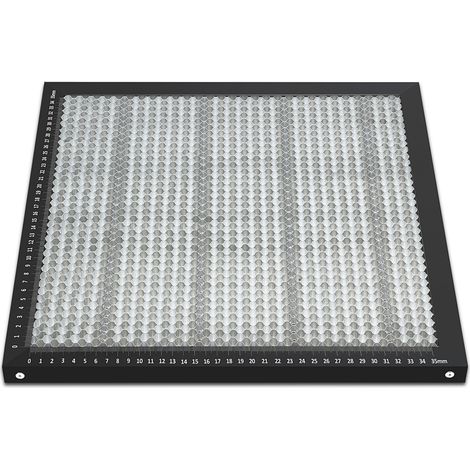 Wolketon Table de travail en nid d'abeille Honeycomb Table de travail pour machine à graver laser Panneau en nid d'abeille en alliage d'aluminium 400 x 400 x 22 mm