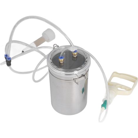 Machine à Traire Portable 2000ml Acier Inox, Kit de Traite Manuel pour Chèvres et Brebis, Facile à Utiliser à la Ferme (1/5)