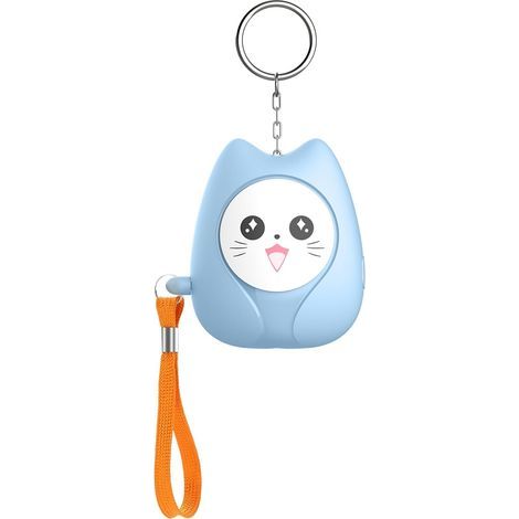 Persönlicher Sicherheitsalarm, 130 dB tragbare Taschensirene mit LED-Taschenlampe für Kinder und ältere Menschen (blau) (1/5)