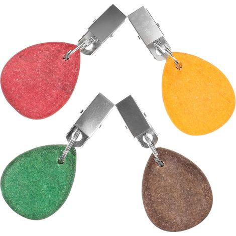 4stücke Tischdeckenbeschwerer Mit Clip Robust Aus Stein Und