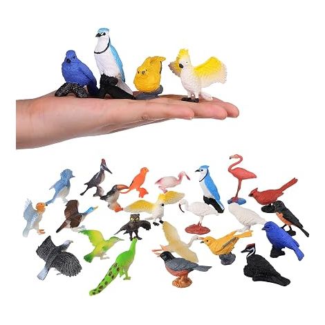 Figurines d'oiseaux, Aigle Perroquet Robin Jouet Oiseau, Accessoires de Jardin, Jouets pour Maison, décoration, Cadeau (1/5)