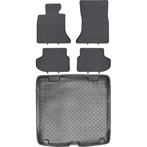 Juego de alfombrillas de goma para coche y maletero para BMW Serie 5 F11 Estate (2013-2017).