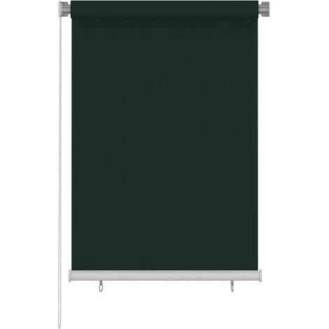 vidaXL Store roulant d'extérieur 105 (l) x 140 (H) cm vert foncé HDPE (1/5)