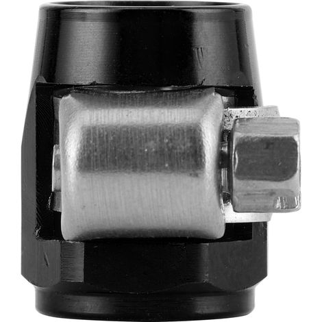 AN4 Schlauchabschlussklemmen aus Aluminiumlegierung für Kraftstoff-/Öl-/Diesel-/Gas-/Luft- und Wasserschläuche, schwarz (1/5)