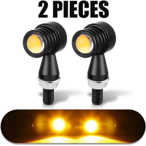 Clignotants LED 12V pour moto, feu clignotant ambre, mini feu de signalisation pour Honda, Suzuki et Yamaha (1/4)