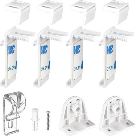Support Serrage pour Store Double Enrouleur Support Serrage pour Store Enrouleur, Store Enrouleur, sans PerçAge, Accessoires De Rechange Support Serrage pour PVC, FenêTre en Bois, Battant (1/5)