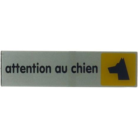 NOVAP Plaque attention au chien en plastique (1/3)