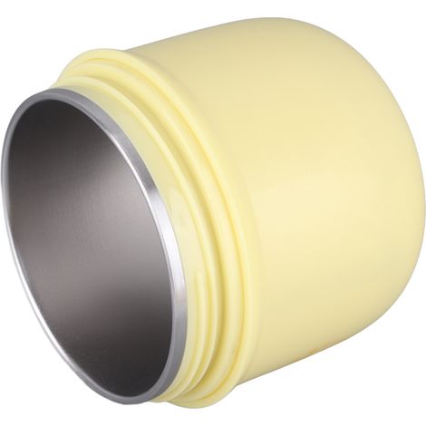 Isolierter Suppenbecher 520 ml, Edelstahl, klein, tragbar, auslaufsicher, isolierter Frühstücksbecher, gelb (1/5)