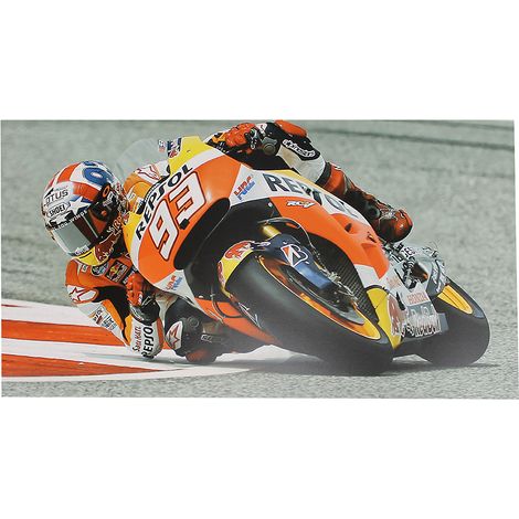 Moto GP Printed Frame on Foam Board Multicolor 80x45cm - Ideal wall decoration with vibrant colors and lightweight design for enhancing your space. (1/5)