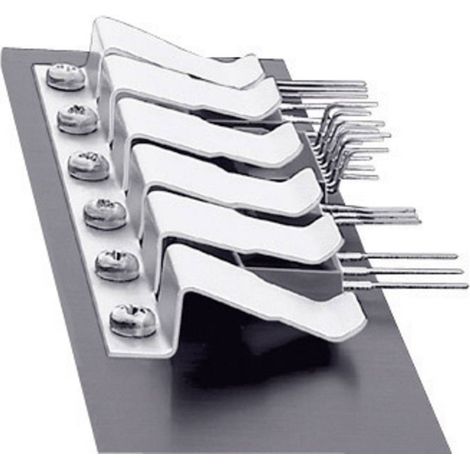 Fischer Elektronik Transistor molla di tenuta, 10X THFM 10 Adatto per (Case (semiconduttori)): TO-218, TO-220, TO-247, (1/3)