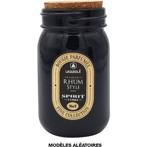 Bougie - Parfumée - Fragrance douce - Pot en verre et bouchon liège - Déco - Laguiole