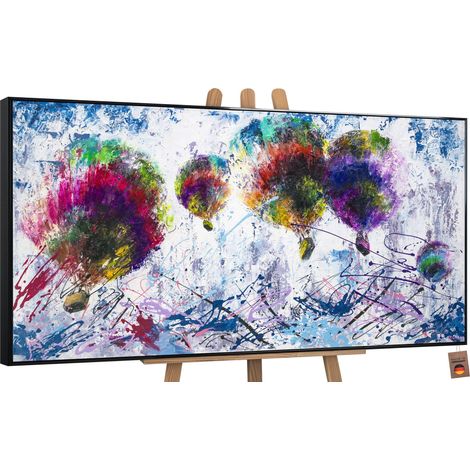 Gemälde Freiflug Rahmen Schwarz 200x100 cm (1/5)