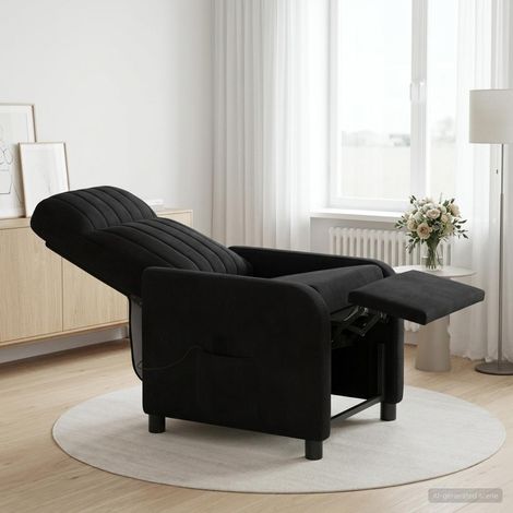 vidaXL Silla de masajes reclinable Negro PWNEDBYLORD666YWH (1/5)