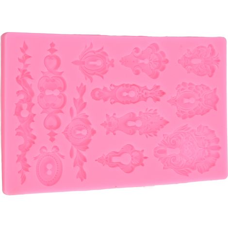Moule en silicone vintage européen à motifs en relief pour décoration de gâteaux, chocolats et pâtisserie DIY (1/5)