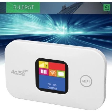 sjlerst Hotspot WiFi Mobile Router WiFi 4G 150 Mbps, Slot per scheda SIM, Supporta 10 PC (1/4)