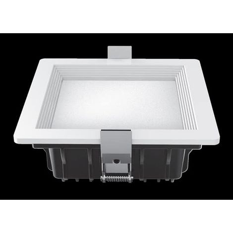 Downlight Led Intego Pro Square 21w 1130lm 6x14x14 cm Weiß 6400k Schnitt 12x12 cm