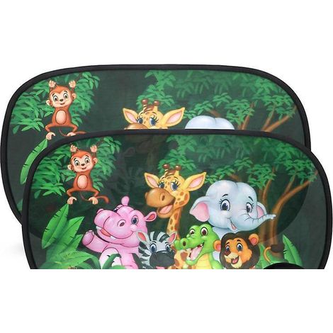 5131cm (animal)pare Soleil Voiture Bb Enfants Trs Fonc Et Avec Protection Uv Pare Soleil Voiture Adhsion Sans Ventouse 2pcs Pare-soleil Auto-adhs