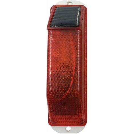 Feu d'avertissement à énergie solaire, feu d'avertissement stroboscopique sensible, feu d'avertissement à LED pour une conduite sre la nuit, lumière rouge (1/5)