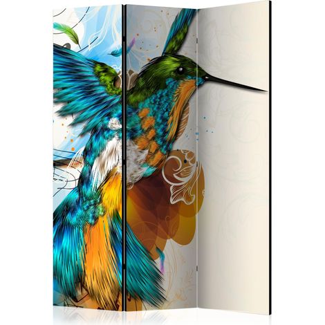 Paravento - Bird's Music [Room Dividers] - 135x172 (1/4)