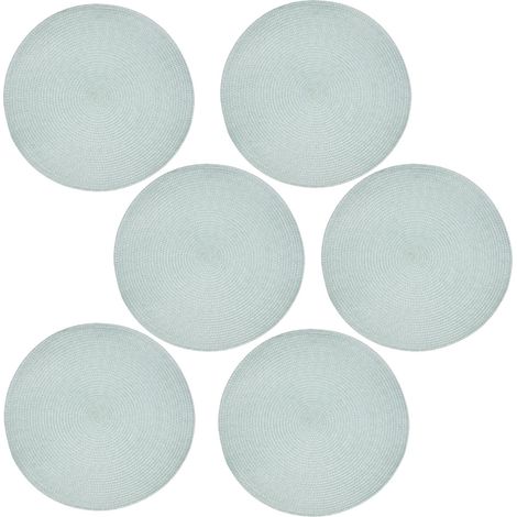 Lot de 6 sets de table ronds tressés TRESSE (1/3)
