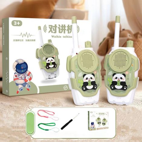 Walkie Talkie Enfants - Portée 1000 M - Design Jouet Poupée - ABS - Vert - Pour Enfants À Partir De 3 Ans - Lot De 1 (1/5)