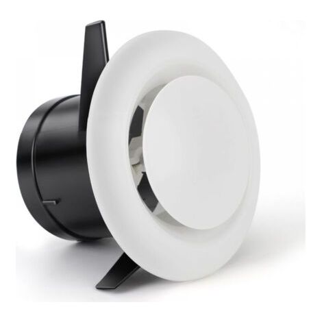 QORVA-Grille de ventilation réglable, grille de ventilation ronde de plafond de 75 mm/2,95" pour ventilateurs d'extraction, ventilateurs de conduit