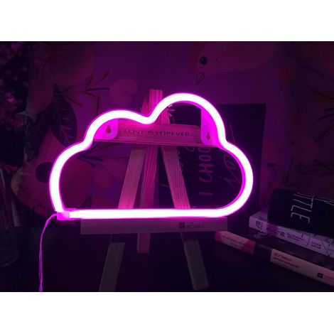Neon-LED-Wolkenschild Décor Léger, Décor Mural Pour Noël, Fête D'