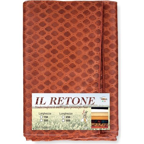 TENDA rete ZANZARIERA a ROMBO da esterno piombata in 8 misure diverse unito RUGGINE Cm. 200 x 250