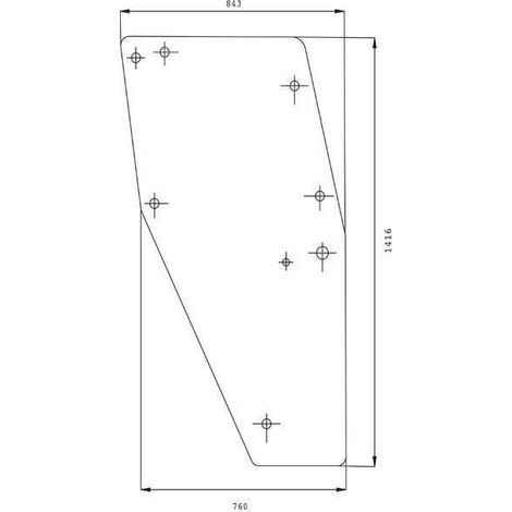 Vitre de porte UNIVERSEL D7744T
