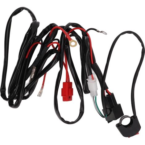Câblage LED moto KkvoGmle 12V 40A, étanche IP67, tension 9-32V, pour quad, cross, scooter électrique et véhicules électriques, kit de câblage universel. (1/5)