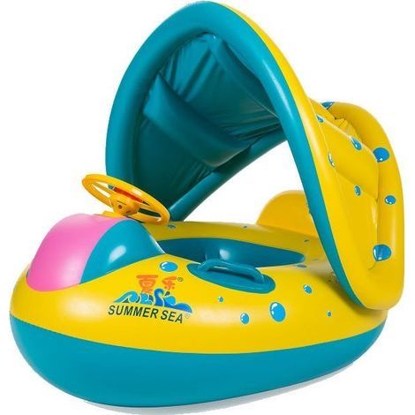 Bouee Bebe Baleine Bouée Siège Gonflable Piscine Enfant Bébés 9-36 Mois, Anneaux de Natation avec Auvent Gonflable Flotteur Piscine Apprentissage Natation avec Jouets de Plage (1/3)