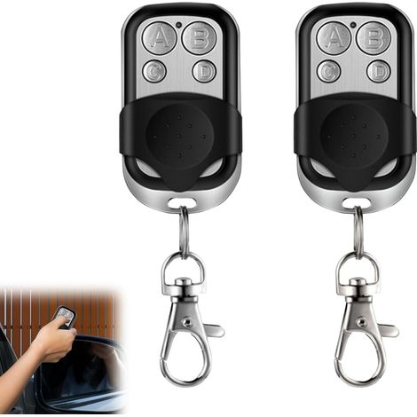 Télécommandes De Porte De Garage 433 Mhz, Télécommande Universelle Pour Ouvre Porte De Garage Clonage Possible, Télécommande Radio 433 Mhz Pour Interrupteurs, Éclairages, Portes De Garage (1/5)