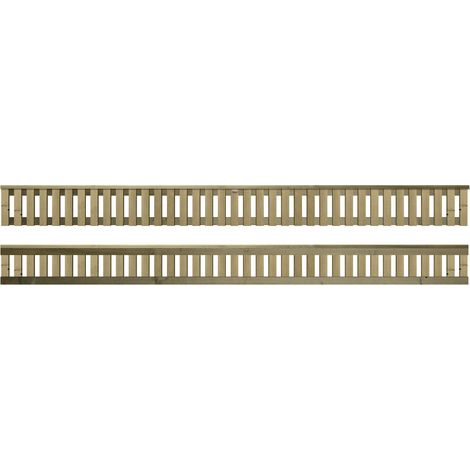 Premier 6ft x 0.5ft Tuscany Vertical Slatted Capped Trellis Panel
