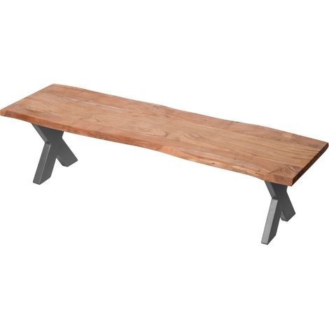 Live Edge Collection Bench - Acacia - L40 x W180 x H45 cm - Brown (1/4)
