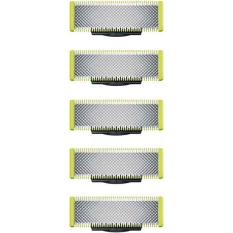 Kompatibel mit OneBlade – Ersatzklingen für den OneBlade Elektrorasierer/Trimmer, langlebiger Edelstahl, zum Trimmen, Stylen und Rasieren, 5er-Packung