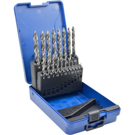 19 forets hss nouvel affutage step point coffret de 1à 10mm x0.5 mm (1/5)
