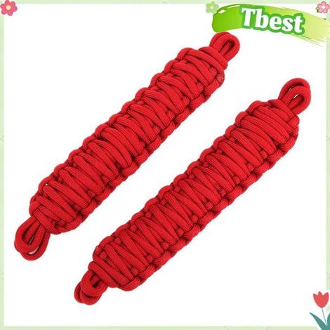 Tbest Sangle de limitation de porte Sangle de Protection pour porte de voiture, 2 pièces, corde de moto interieur Noire Rouge (1/5)